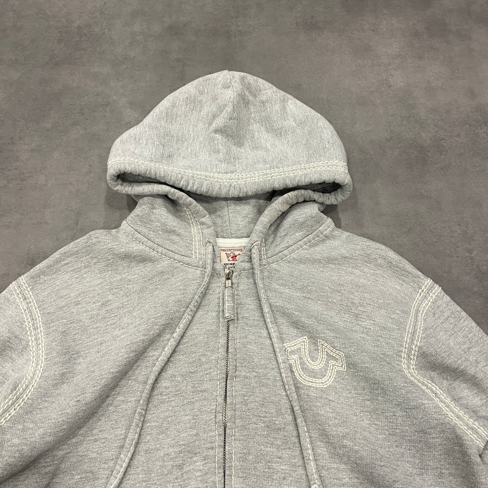 True Religion Contrast Stitch Hoodie