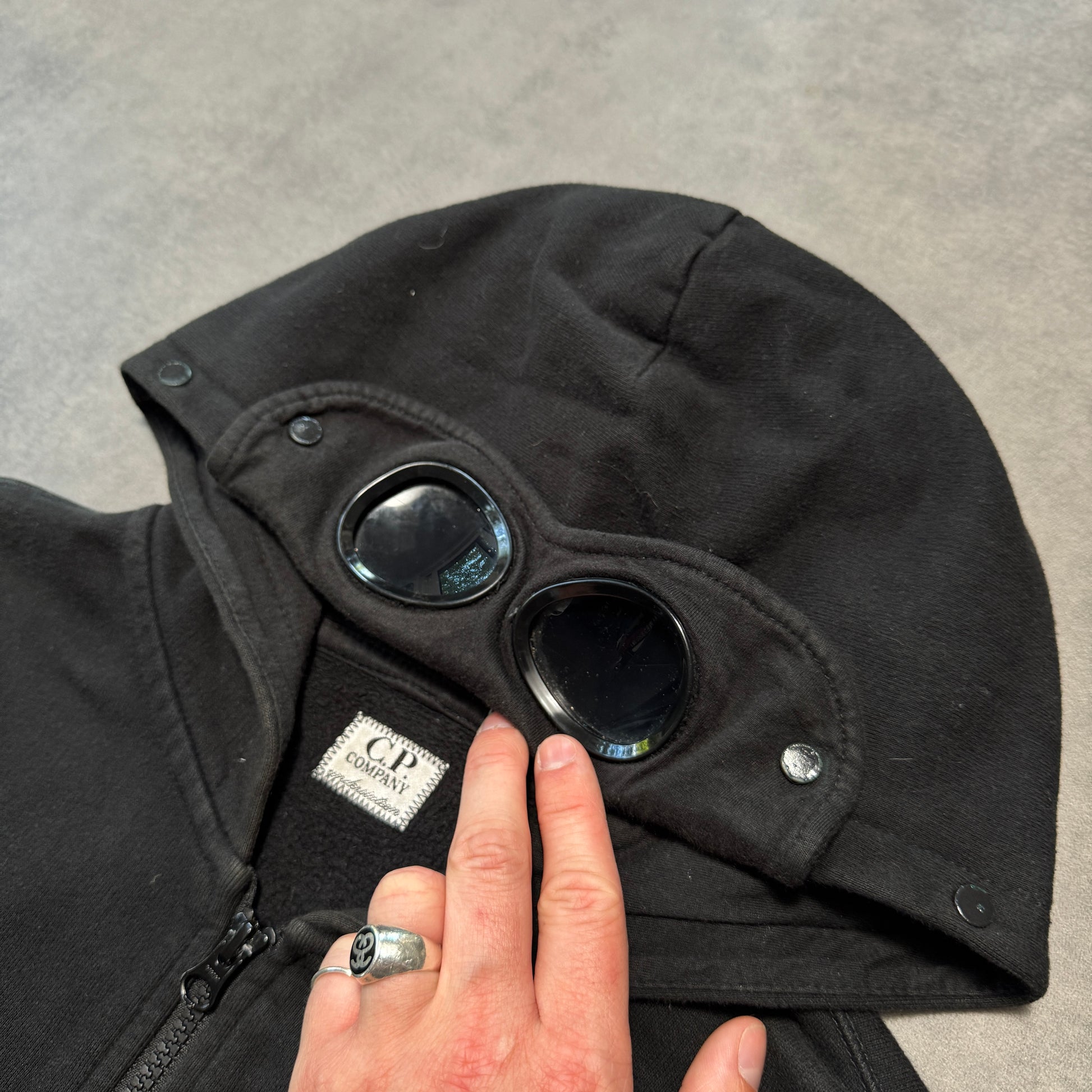 C.P Company Zip Up Goggle Hoodie (XS)