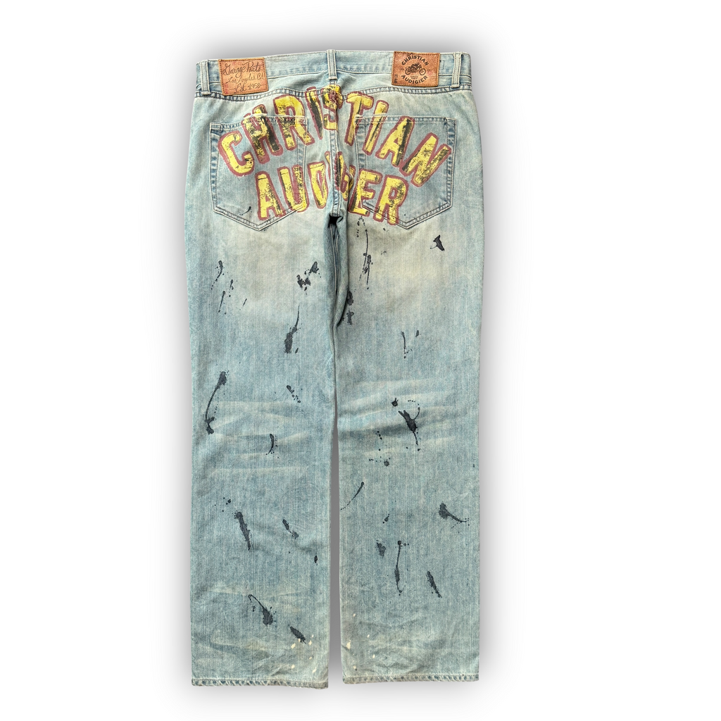 Christian Audigier Spellout Jeans (38w)