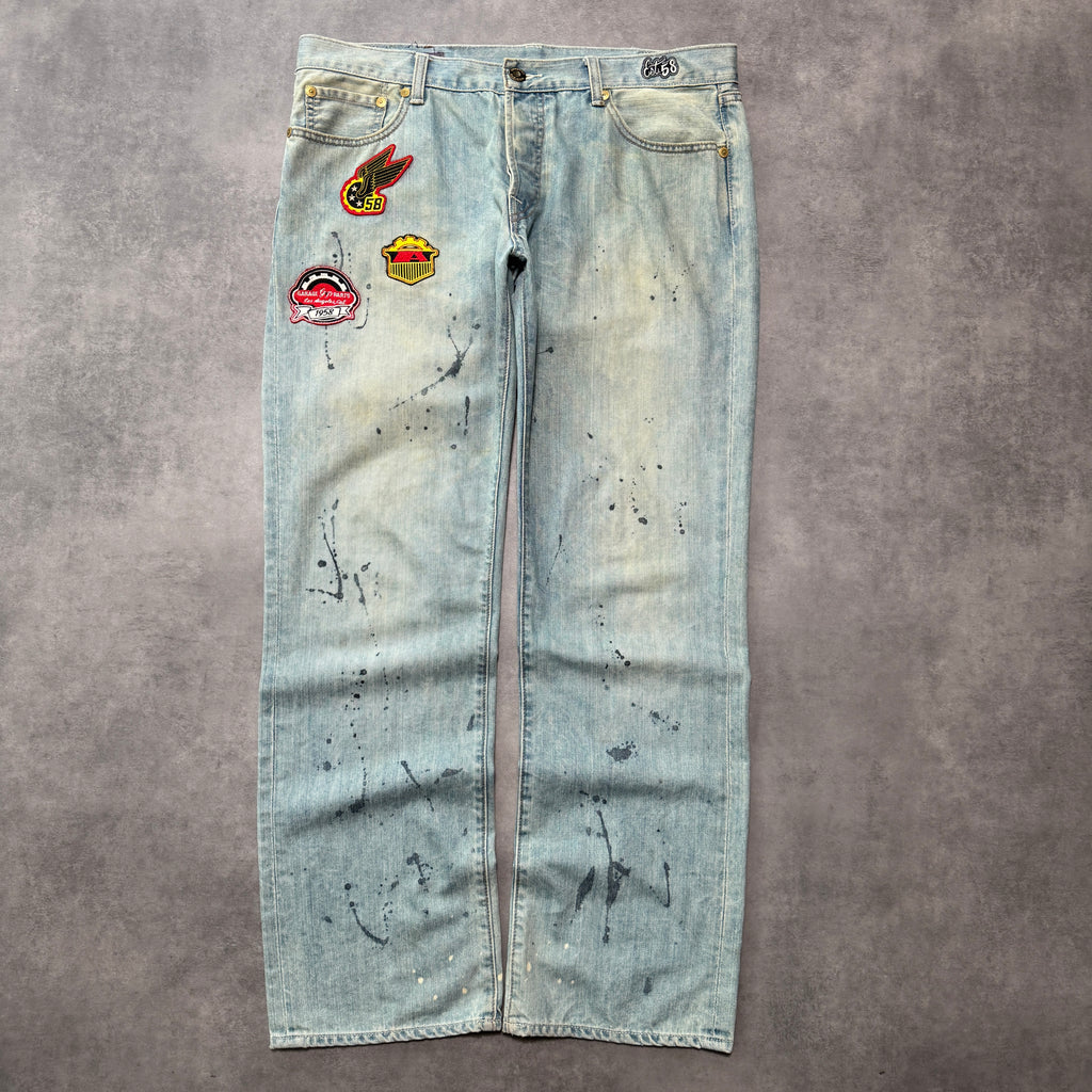 Christian Audigier Spellout Jeans (38w)