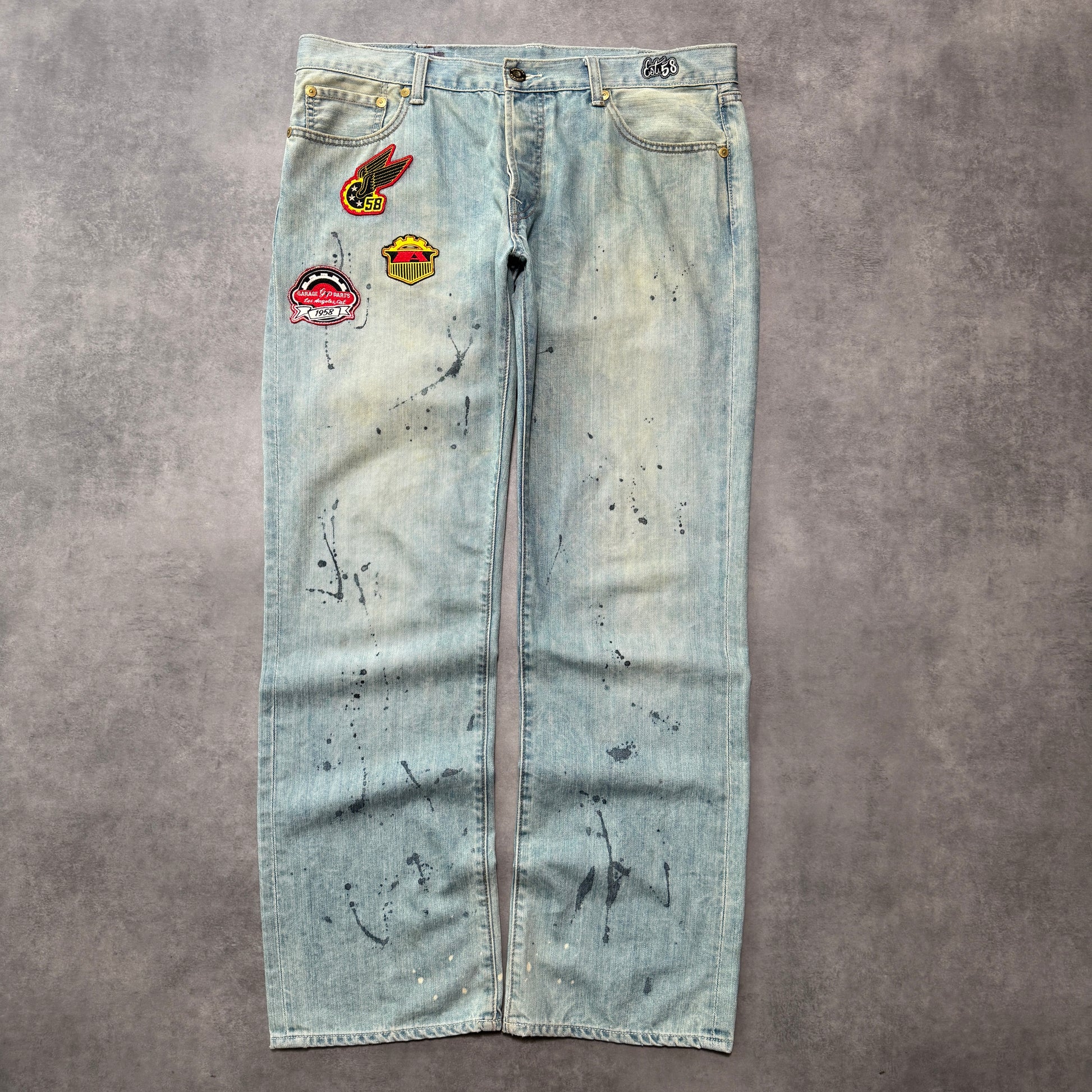 Christian Audigier Spellout Jeans (38w)