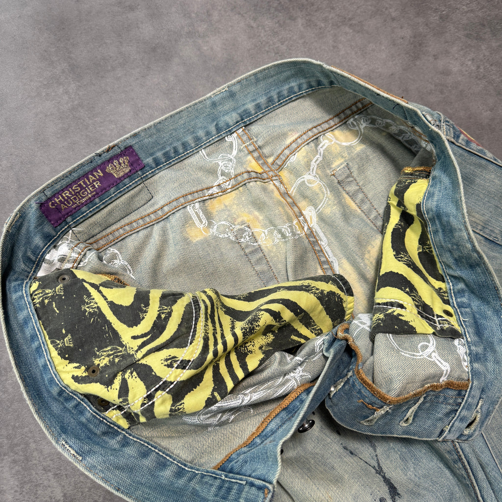 Christian Audigier Spellout Jeans (38w)
