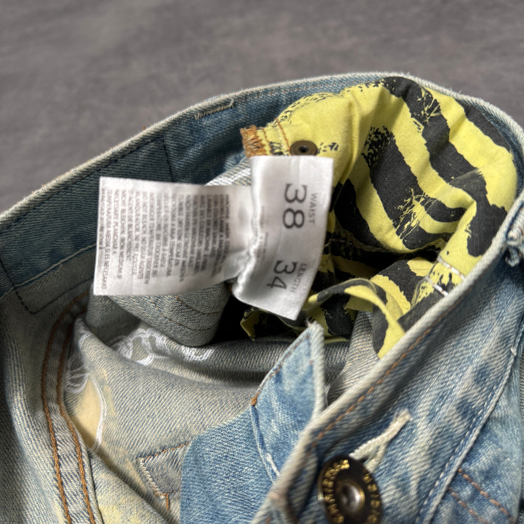 Christian Audigier Spellout Jeans (38w)