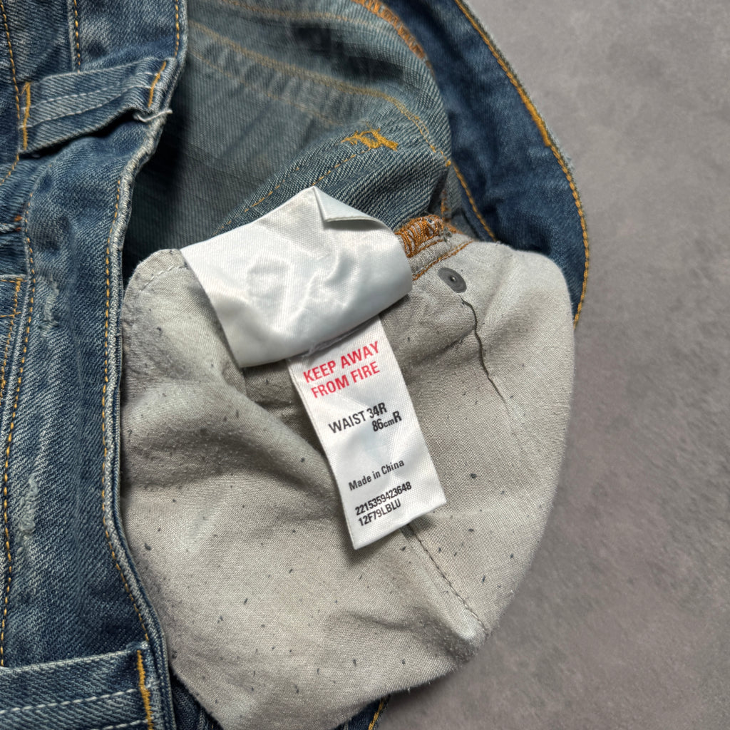 Distressed Denim Jeans (34w)