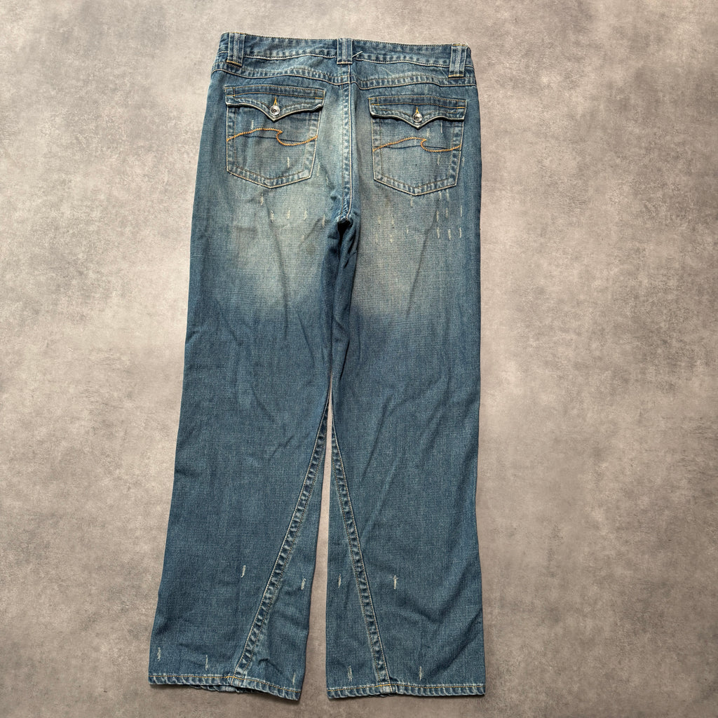 Distressed Denim Jeans (34w)