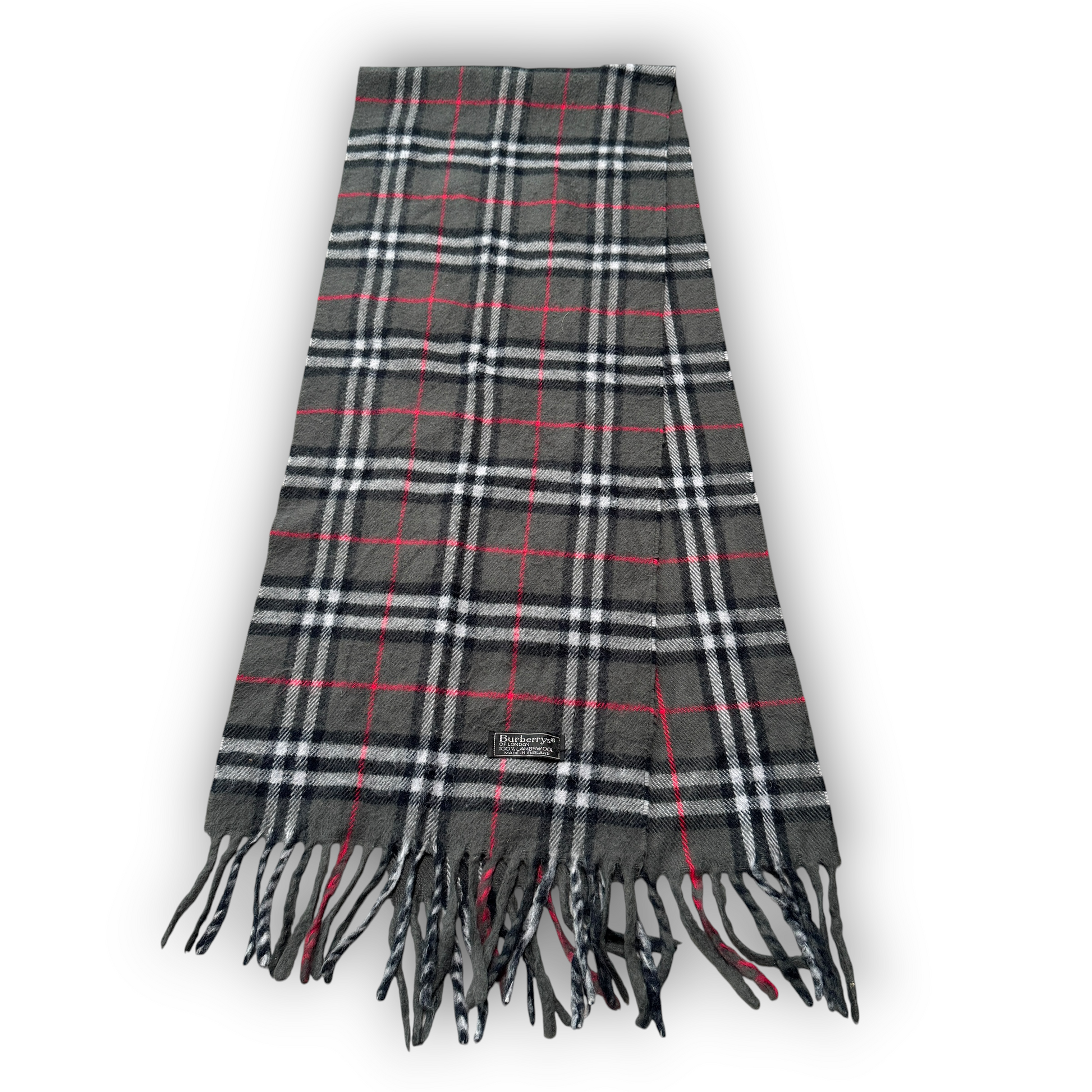 Grey Burberry Scarf