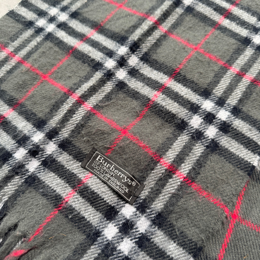 Grey Burberry Scarf
