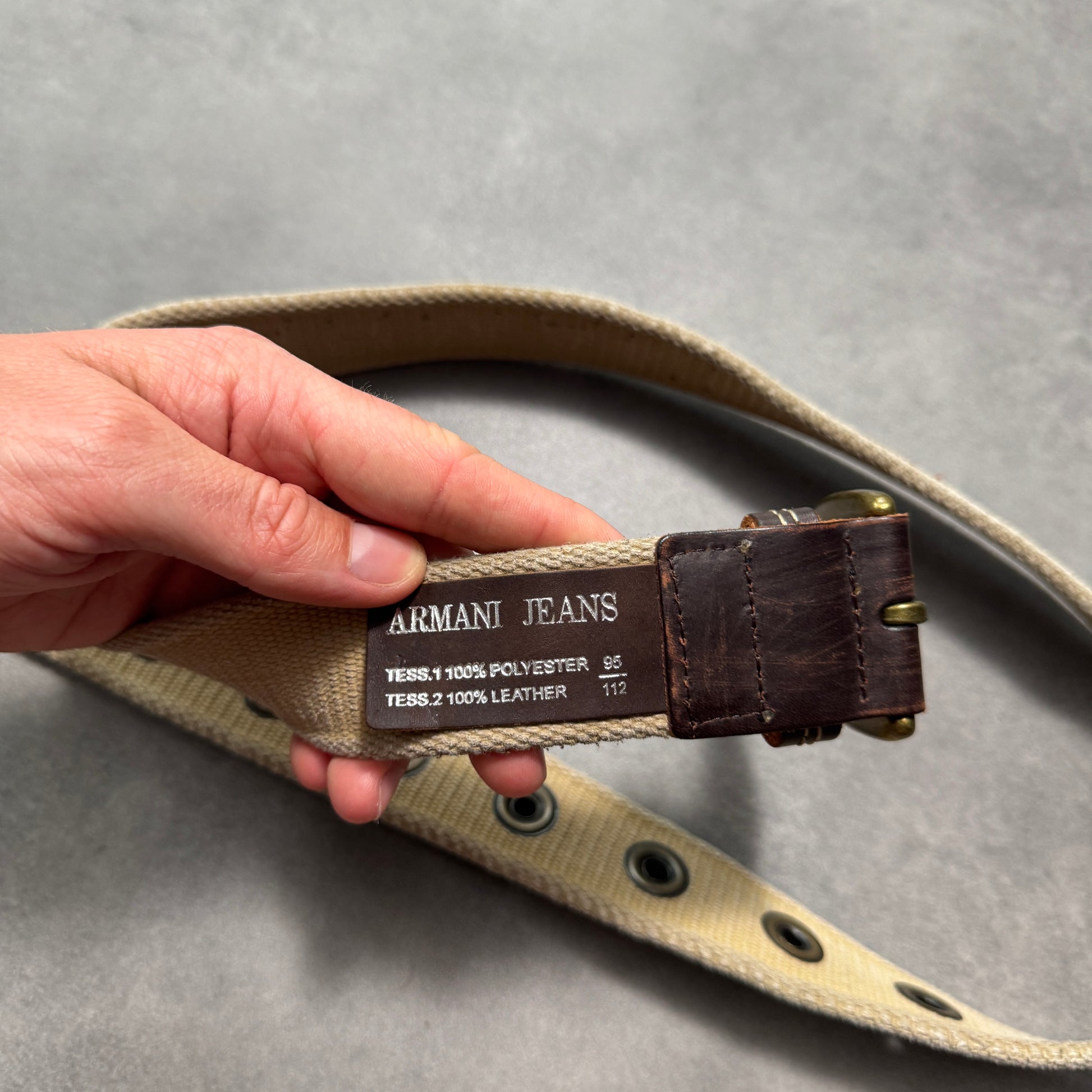 Vintage Armani Jeans Belt