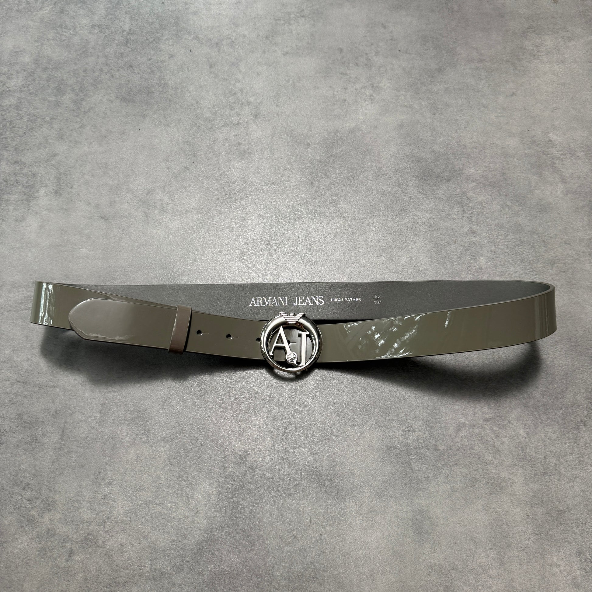 Armani Jeans Patent Belt