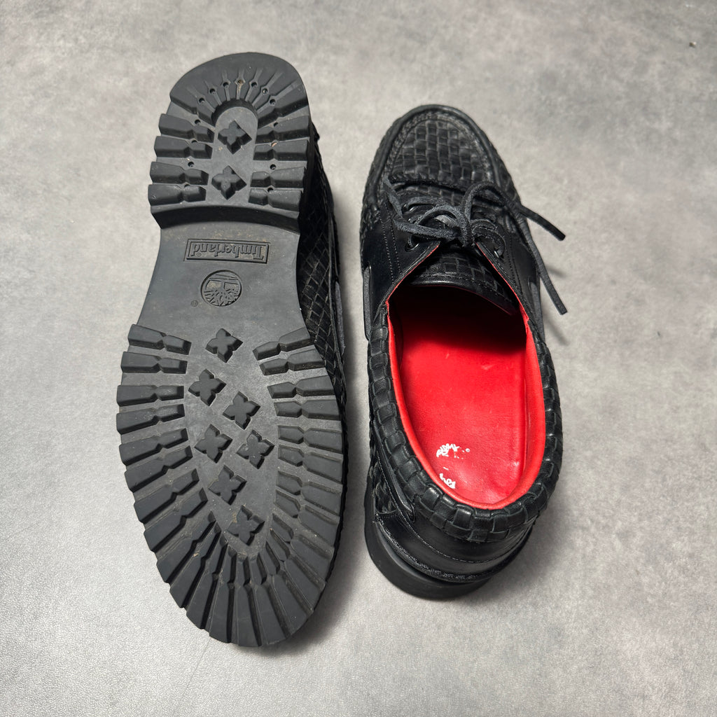 Supreme x Timberland 3-Eye Woven Leather Shoes (9.5uk)