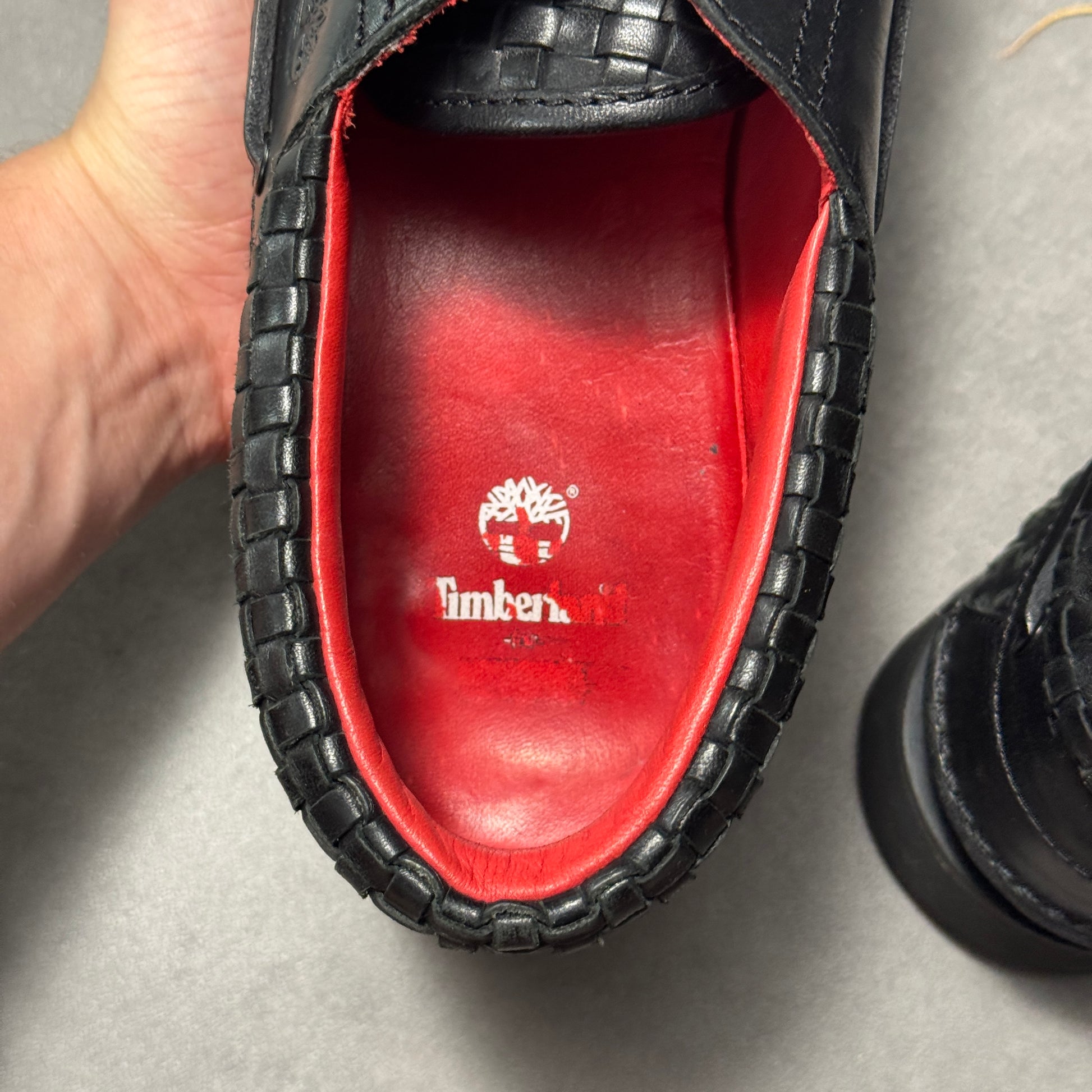 Supreme x Timberland 3-Eye Woven Leather Shoes (9.5uk)
