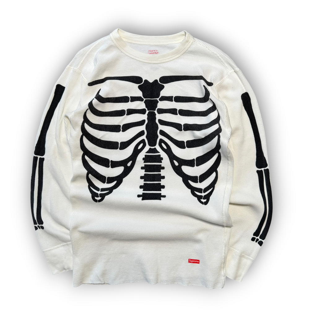 Supreme Hanes Skeleton Waffle Long Sleeve (M)