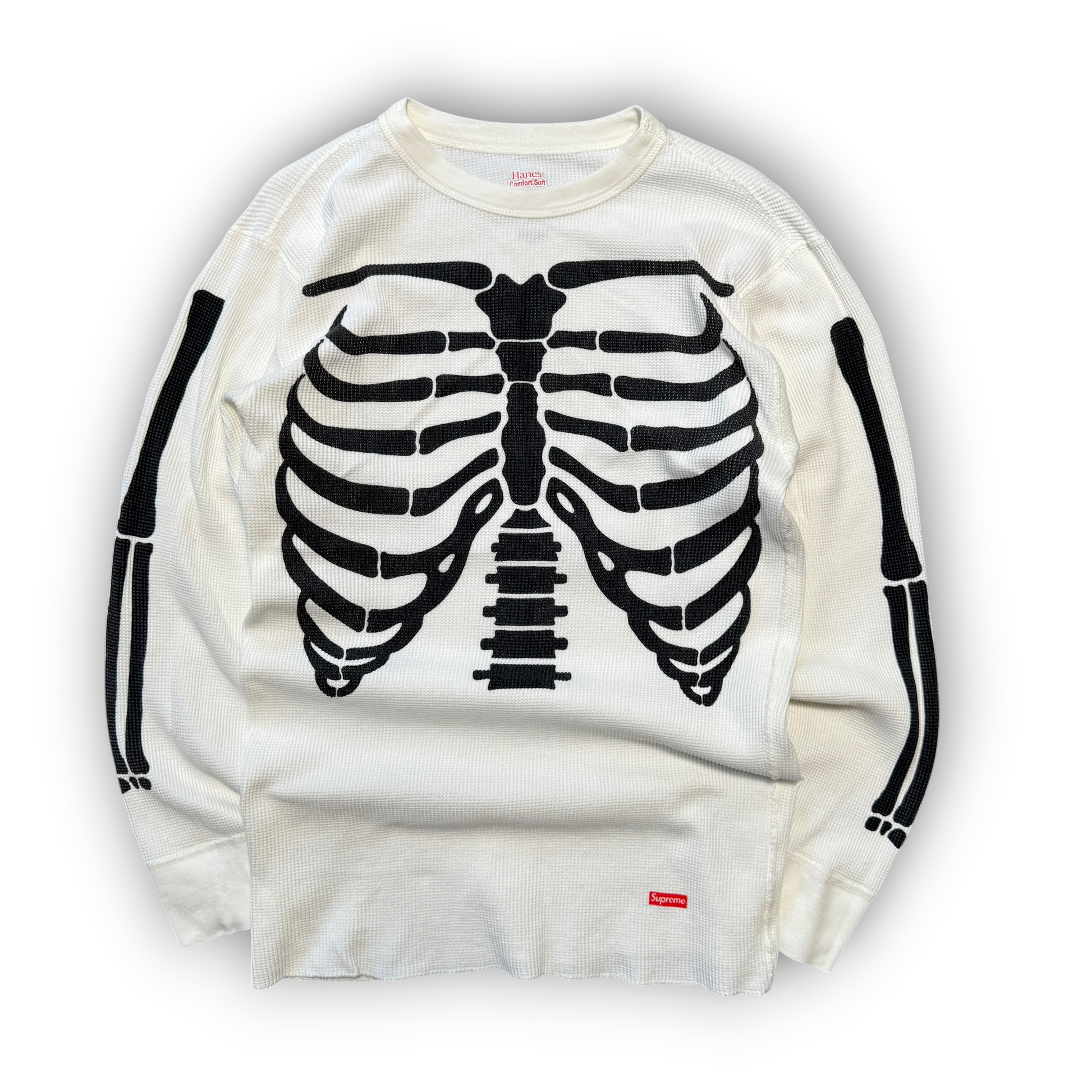 Supreme Hanes Skeleton Waffle Long Sleeve (M)