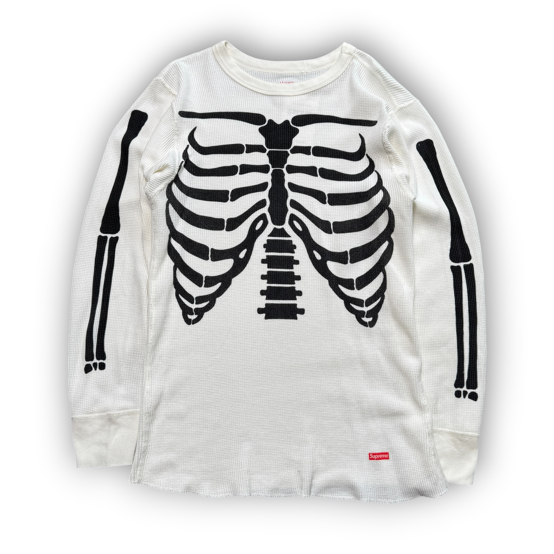 Supreme Hanes Skeleton Waffle Long Sleeve (M)