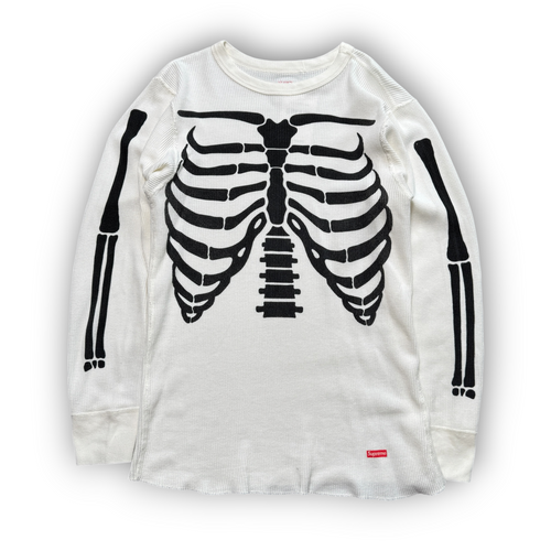 Supreme Hanes Skeleton Waffle Long Sleeve (M)